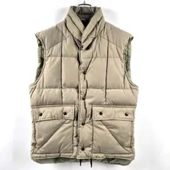 エディバウアーダウンベスト黒タグキルティングYKKジッパー 80'sヴィンテージ