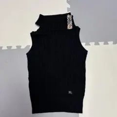 バーバリーブルーレーベル　ノースリーブセーター　ハイネック　38