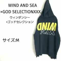 [希少]WIND AND SEA×ゴッドセレクション コラボ パーカー