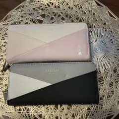 サンキューセール！　新品　EASTBOY 長財布　2点セット　黒　ピンク