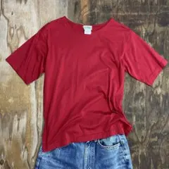 90s L.L.Bean クルーネックTシャツ レッド USA製 vintageのサムネイル