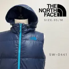 THE NORTH FACE ノースフェイス ダウンベスト フード 600 紺のサムネイル