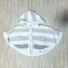 ジェラートピケ ベビー ポンチョ もこもこ 60-70