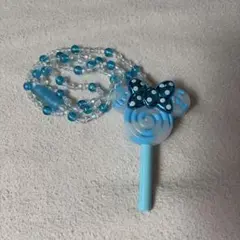 ディズニー ミニー ブルー 光るおもちゃ キャンディー ペンダント