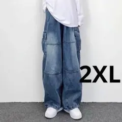 デニム　パンツ　メンズ　ジーパン　ワイドパンツ　シンプル　おしゃれ　レディース