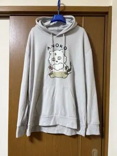 ちいかわ　あのこ　ANOKO　刺繍　パーカー　4L