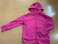 ユニクロ　エアリズムUVカットパーカー　キッズ　ピンク