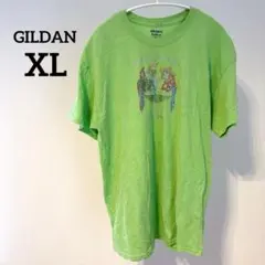 ギルダン◆クルーネック ラメ Tシャツ　XL　平成　レトロ 大きいサイズ　派手のサムネイル