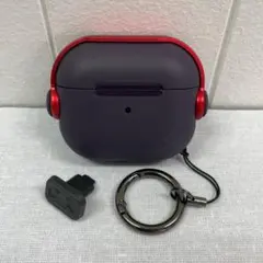 Airpods 3 第3世代 ケース ヘッドホン パープル レッド ★