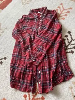 HEART MARKET 赤 チェック柄 長袖シャツ F