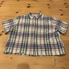 BACK NUMBER 半袖チェックシャツ マルチカラー