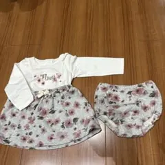 COMME CA ISM 花柄ワンピースセット 80cm