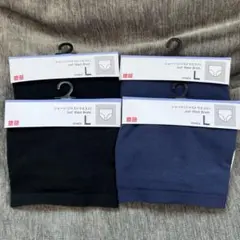 ユニクロ　ショーツ（ジャストウエスト） Lサイズ 4枚セット （黒・紺色）