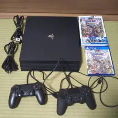 PS4 Pro 1TB 本体 コントローラー２個 ドラクエ付き　ブラック