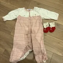 familiar ベビーロンパース　靴下