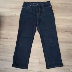１*ｍ様 無印良品　ストレートデニム ダークブルー 2L相当