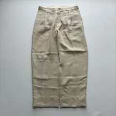 パパス Papas 麻100% リネンパンツ スラックス メンズ - メルカリ