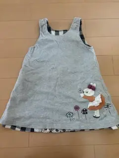 KP ニットプランナー　リバーシブル　ワンピース うさぎ　刺繍 花柄