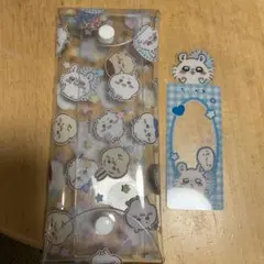 ちいかわペンケースとブックマークセット