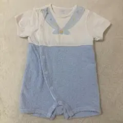 P ファミリア Babygro セーラー襟ロンパース 70〜85