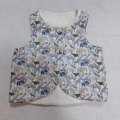 sense of wonder リバティ　キューフォーザズーリバーシブルベスト