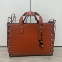 coach コーチトピア　ミディアムリレーサブルトート　キャメル・ブラウン系