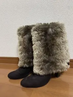 ファーロングブーツ　ブラウン　3way y2k