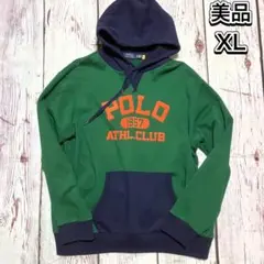 【美品】POLO RALPH LAUREN ロゴパーカー 切り替え XLサイズ