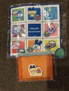 たまごっち モスバーガー コラボ メッシュポーチ ハンカチ セット