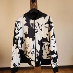 ZARA MAN H&M サテン生地ジップアップリバーシブル ジャンパー