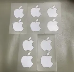 iPhone純正イヤホン付属品　アップルシール5枚セット