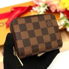 【美品】ルイヴィトン ダミエ エベヌ ジッピーコインパース N63070