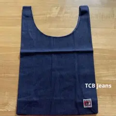 新品未使用☆TCB Jeans デニム　エコバッグ　トートバック　猫デザイン