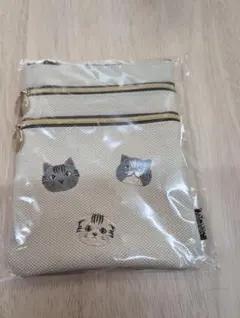 KALDI 3段マルチポーチ 猫柄のサムネイル