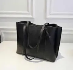 トートバッグ ビジネスバッグ シンプル フェイクレザー A4大容量 通勤 就活