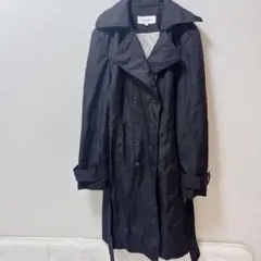 美品★ 【M】ブラック トレンチコート 通勤　就活　卒業式　お出かけ　大人女子