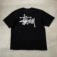 STUSSY ステューシー Tシャツ デカロゴ 黒のサムネイル