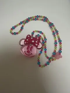 ミニーマウス ネックレス カラフル