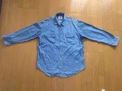 HanesLBNORTH CAROLINAデニム長袖シャツ ライトブルーのサムネイル