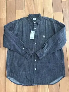 ワンポイントベア刺繍デニムシャツ coen コーエン