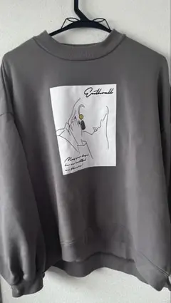 グレー オーバーサイズスウェット