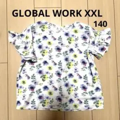 グローバルワーク　XXL 可愛い花柄ブラウス　140