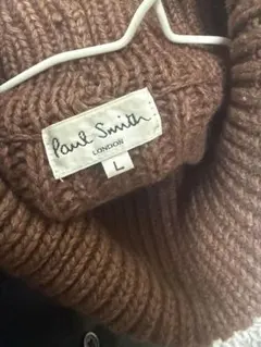 【希少】Paul Smith ブラウン タートルネック ニット L