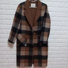 B-chad チェック柄ロングコート