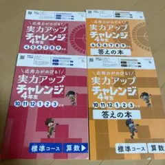 実力アップ!チャレンジ 4年生 国語算数セット