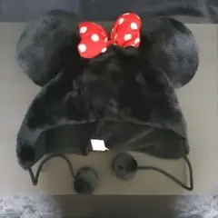 ディズニー　ミニー　ファンキャップ　リボン　水玉 ドット