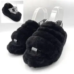 《未使用品》アグ ファー サンダル FLUFF YEAH SLIDE ストラップ