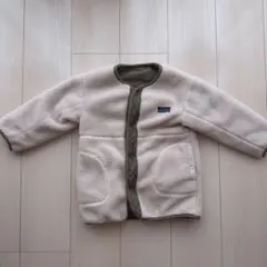 BEAMS MINI フリースジャケットリバーシブル100cm クリーム　カーキ