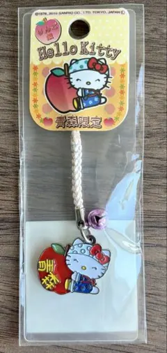 青森限定 ハローキティ りんご娘 ストラップ