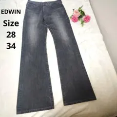 【人気☆EDWIN】503 黒っぽい　デニムパンツ　サイズ28 34